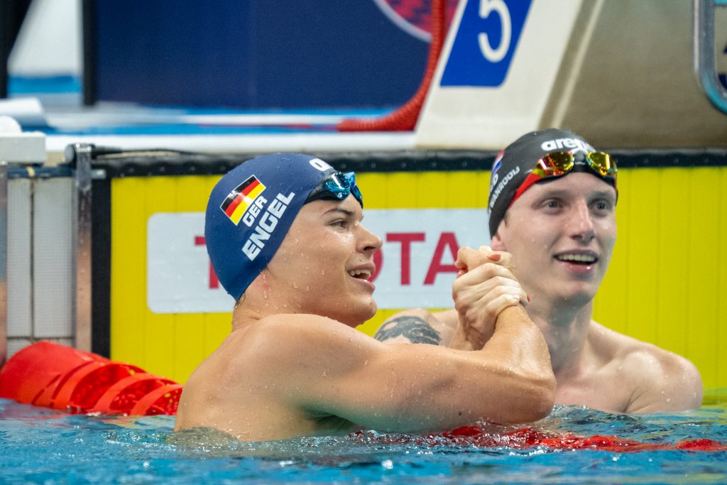 Taliso Engel gewinnt GOLD bei der Paraschwimm-WM 2025 in Singapore über die 100m Brust. (Foto: Ralf Kucuk)