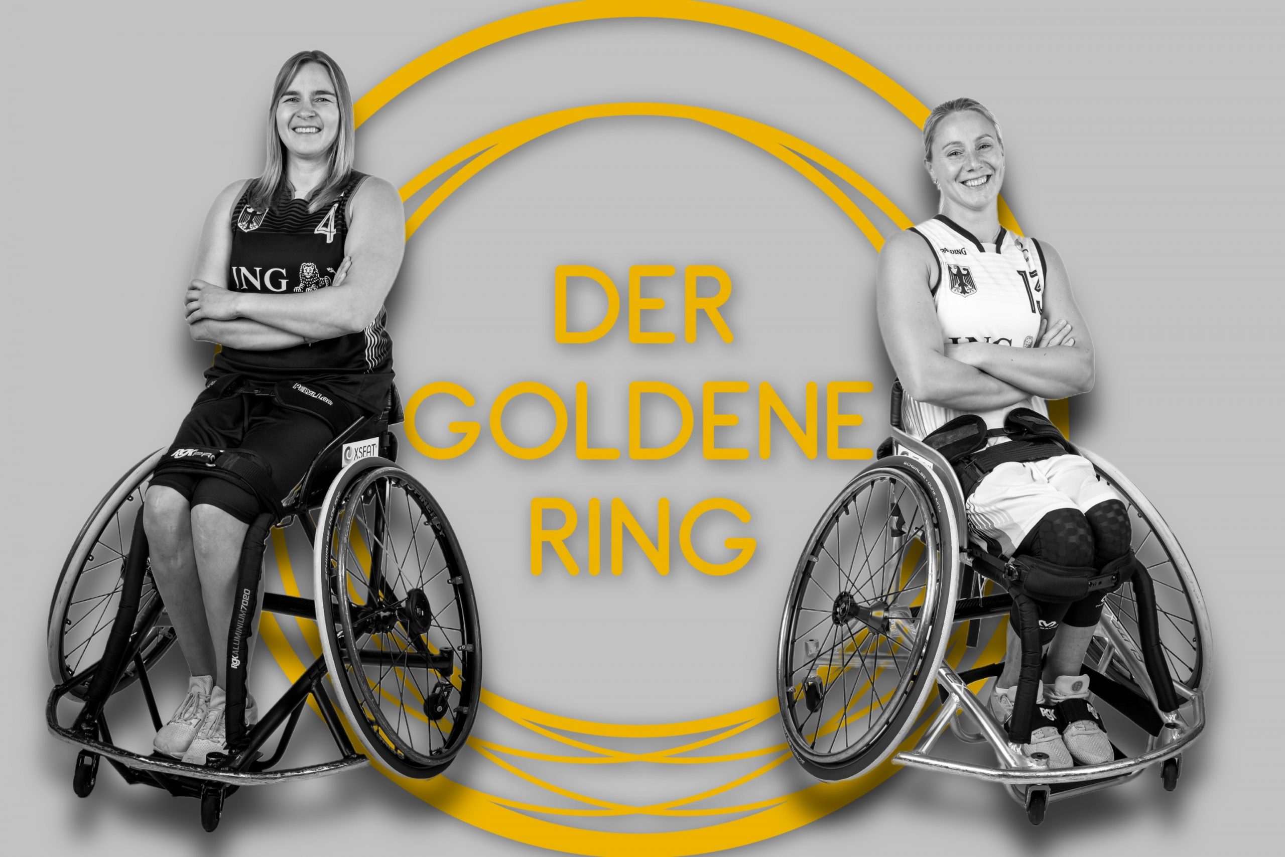 Die Rollstuhlbasketballerinnen Mareike Miller und Svenja Mayer erhalten ab September 2025 ein Stipendium beim GOLDENEN RING e. V.