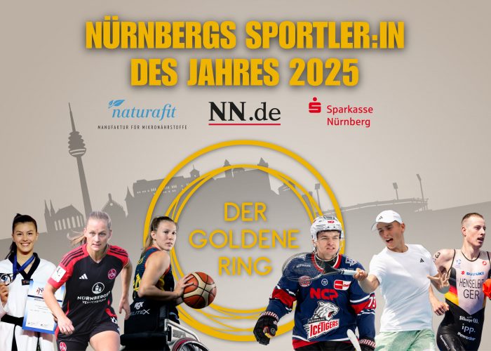Der Verlag Nürnberger Presse und der GOLDENE RING e. V. veranstalten gemeinsam die Wahl zu Nürnbergs Sportlerin und Sportler des Jahres. Präsentiert wird das Publikumsvoting von der Sparkasse Nürnberg und der naturafit GmbH.