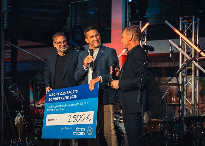 Der Forvis Mazars Sonderpreis "Außergewöhnliche Leistung für den Nürnberger Sport" gehört fest zum Programm der NACHT DES SPORTS,