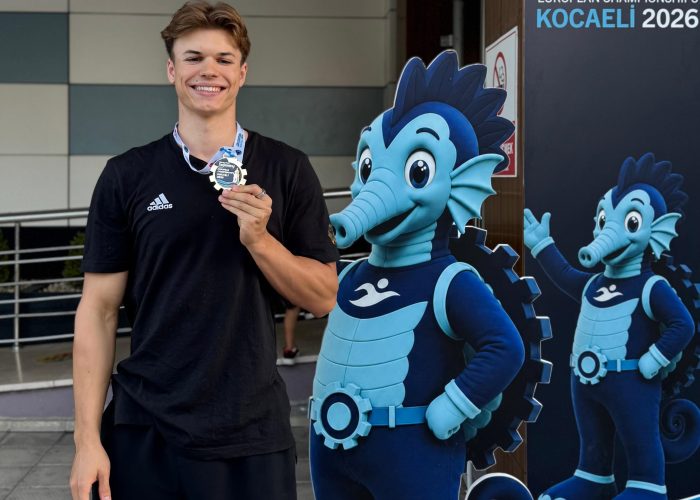 Taliso Engel verteidigt seinen EM-Titel über 100m Brust in 1:02:07 min in Kocaeli.