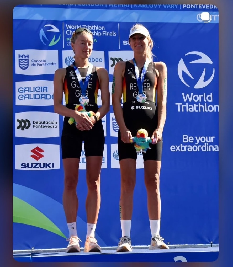 Nach Bronze bei der Para-Triathlon-WM 2025 in Australien, 2026 nun also auch Bronze bei der WM 2026 in Spanien für Anja Renner und Maria Paulig.